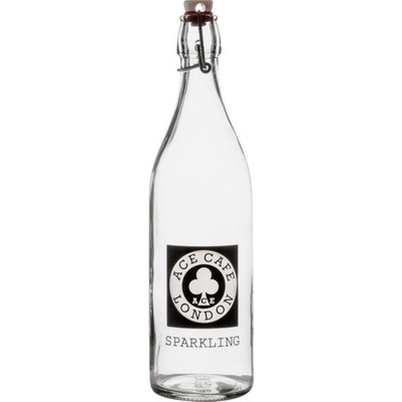 Image of 1 Litre Round White Cap Swing Top Bottle